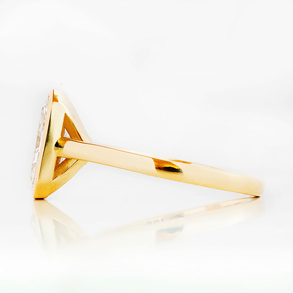 Sloane, 3ct Radiant cut Lab Diamond Ring