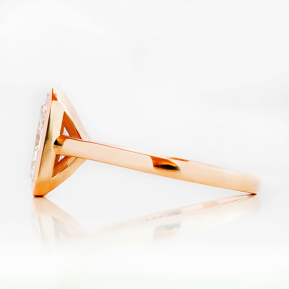 Sloane, 3ct Radiant cut Lab Diamond Ring