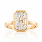 Sloane, 3ct Radiant cut Lab Diamond Ring - Victoria's Jewellery