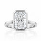 Sloane, 3ct Radiant cut Lab Diamond Ring - Victoria's Jewellery