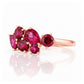The Ena, a Cluster Ring with Rhodolite Garnet