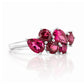 The Ena, a Cluster Ring with Rhodolite Garnet