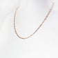 9k Rose Gold Baby Paper Clip Chain - Victoria's Jewellery