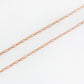 9k Rose Gold Baby Paper Clip Chain - Victoria's Jewellery
