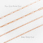 9k Rose Gold Paper Clip Chain - Victoria's Jewellery