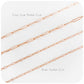 Rose Gold Paper Clip Bracelet - Victoria's Jewellery