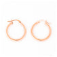 The Everyday, 9k Rose Gold Hoop Earring - 20mm - Victoria's Jewellery