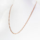 9k Rose Gold Paper Clip Chain - Victoria's Jewellery
