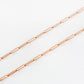 9k Rose Gold Paper Clip Chain - Victoria's Jewellery