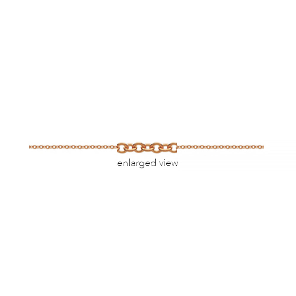 9k Rose Gold Rolo Chain - 2mm
