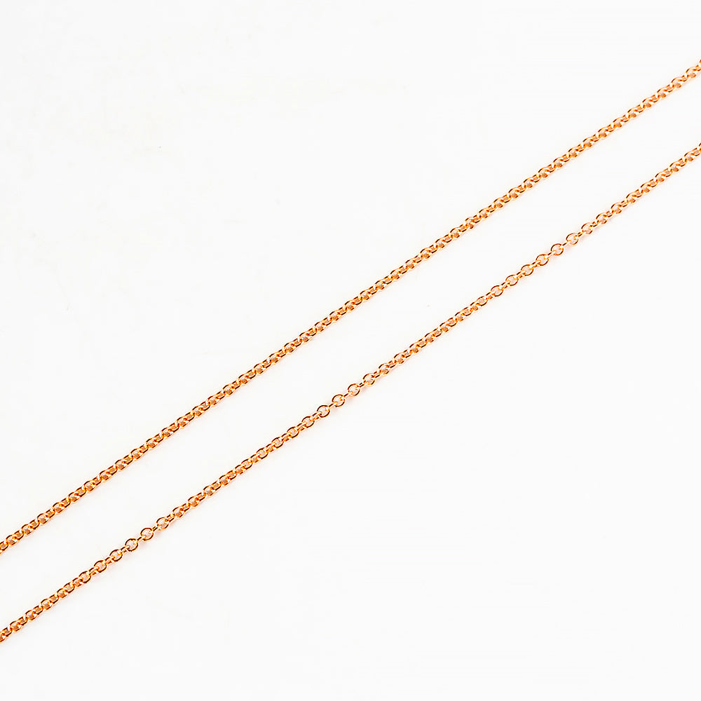 9k Rose Gold Rolo Chain - 2mm - Victoria's Jewellery