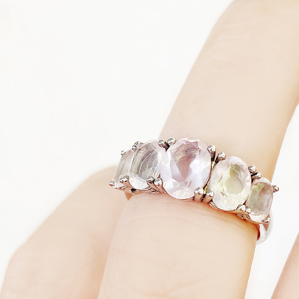 The Rose Quartz Queen Ring