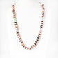 Rose Quartz, Prehnite, Agate and Wood Necklace