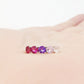 Annie, a Pink Half Eternity Ring