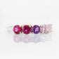 Annie, a Pink Half Eternity Ring