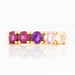 Annie, a Pink Half Eternity Ring