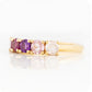 Annie, a Pink Half Eternity Ring