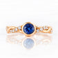 The Infinity, Tanzanite and Moissanite Ring in White Gold - Victoria's Jewellery