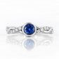 The Infinity, Tanzanite and Moissanite Ring in White Gold - Victoria's Jewellery