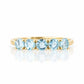 Annie, an Aquamarine Half Eternity Ring - Victoria's Jewellery