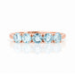 Annie, an Aquamarine Half Eternity Ring - Victoria's Jewellery