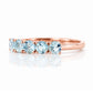 Annie, an Aquamarine Half Eternity Ring - Victoria's Jewellery
