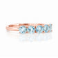 Annie, an Aquamarine Half Eternity Ring - Victoria's Jewellery