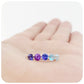 Blue Topaz, Amethyst and Tanzanite Trellis Anniversary Ring - Victoria's Jewellery