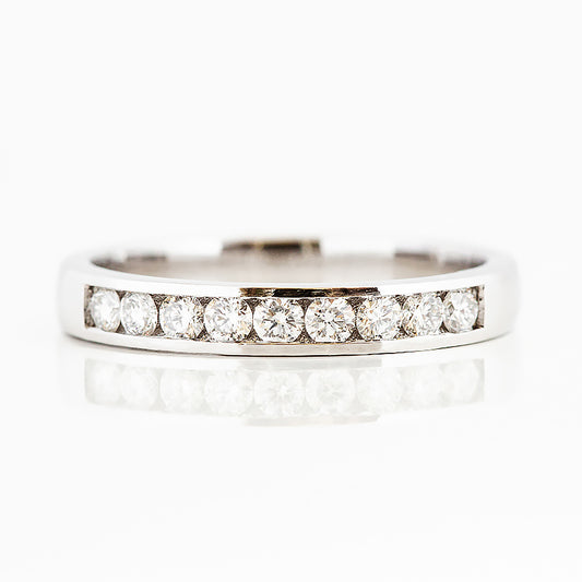 Tanya, a Brilliant cut Lab Diamond Channel Ring