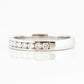Tanya, a Brilliant cut Lab Diamond Channel Ring - Victoria's Jewellery