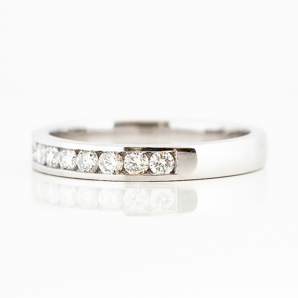 Tanya, a Brilliant cut Lab Diamond Channel Ring - Victoria's Jewellery