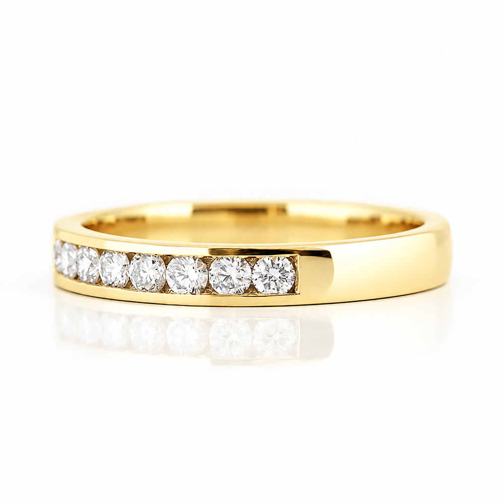 Tanya, a Brilliant cut Lab Diamond Channel Ring - Victoria's Jewellery