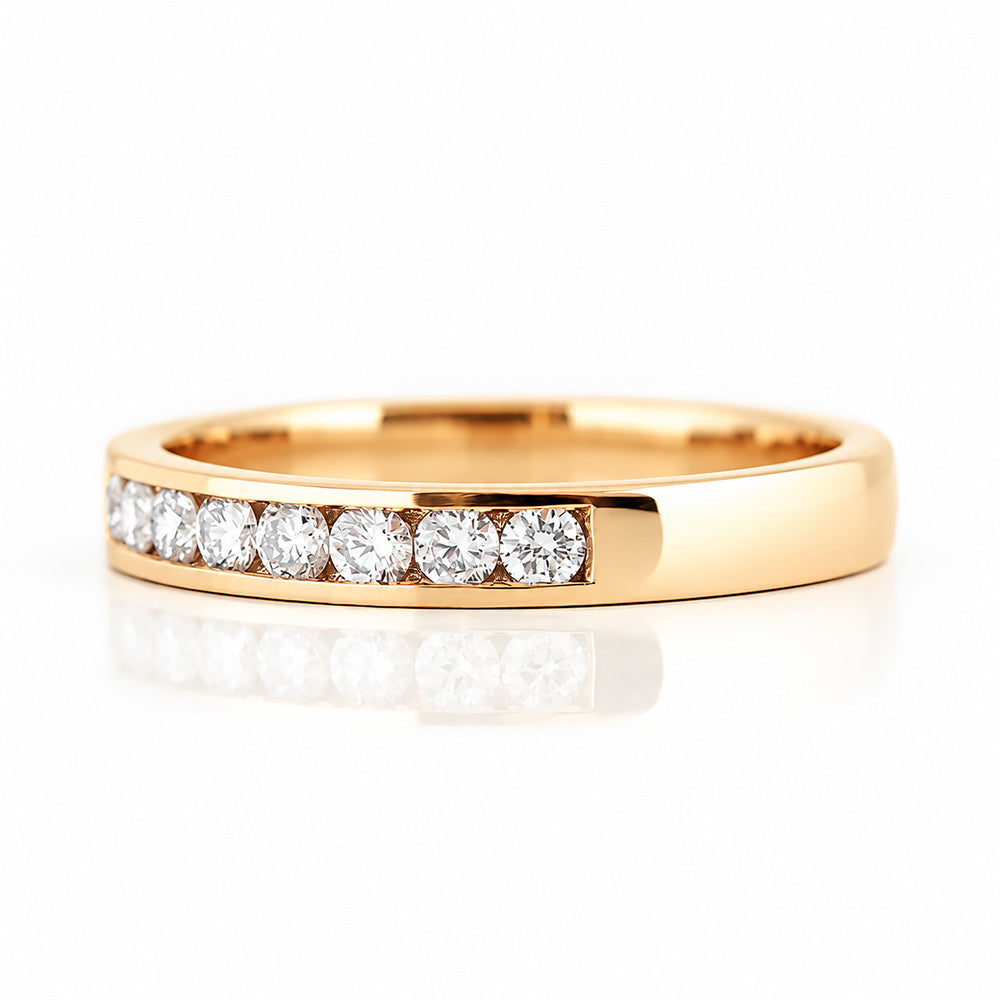 Tanya, a Brilliant cut Lab Diamond Channel Ring - Victoria's Jewellery