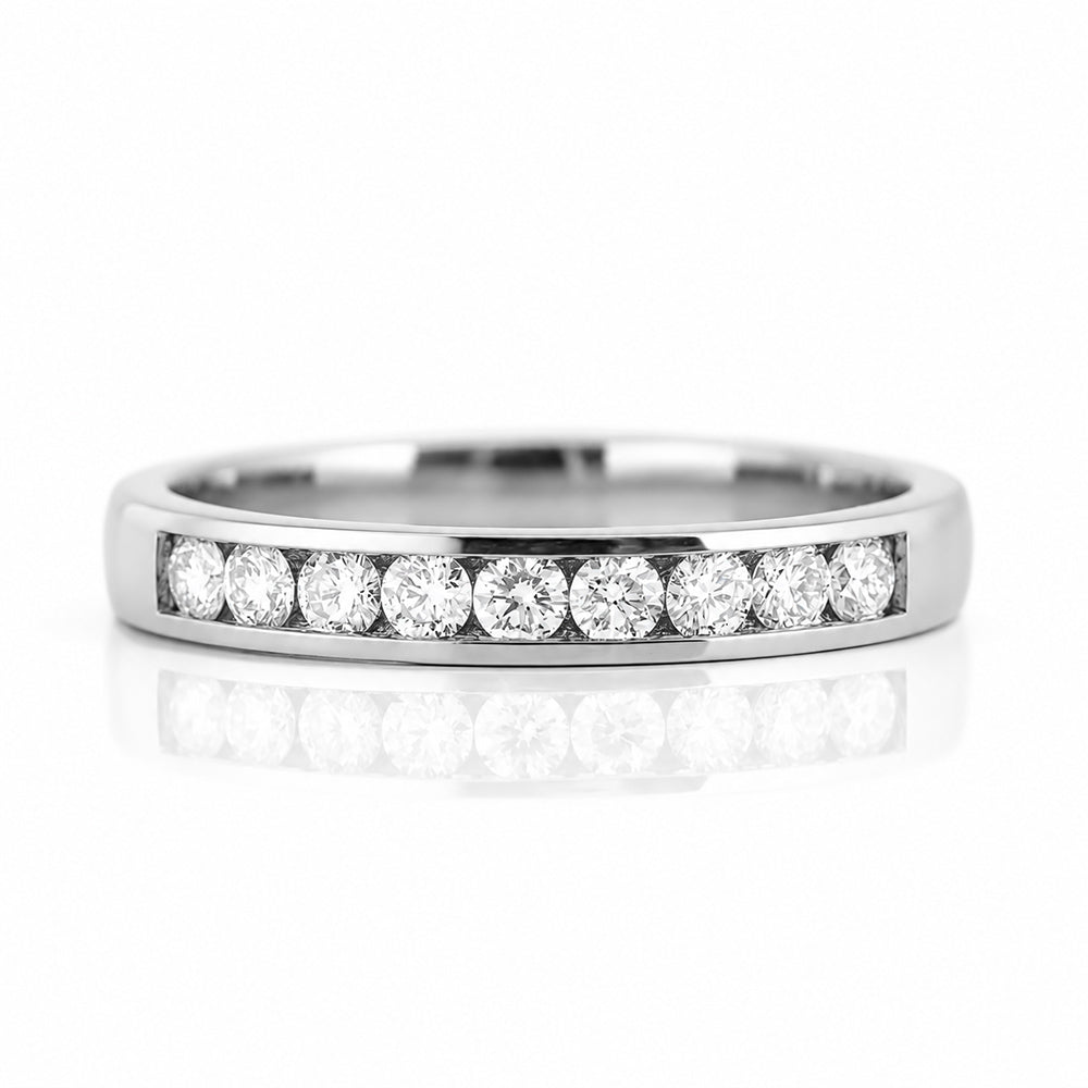Tanya, a Brilliant cut Lab Diamond Channel Ring - Victoria's Jewellery