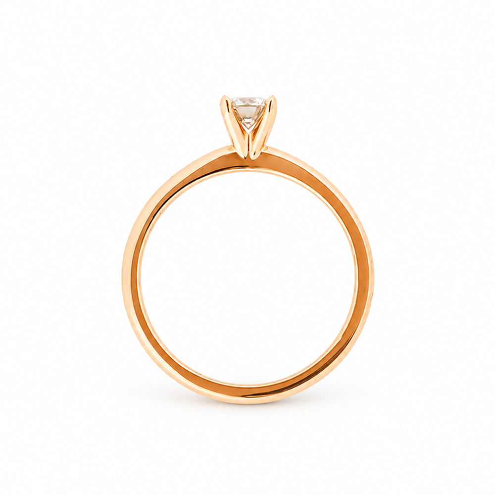 The 4 Claw Brilliant cut Lab Diamond Engagement Ring - 0.50ct - Victoria's Jewellery