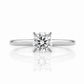 The 4 Claw Brilliant cut Lab Diamond Engagement Ring - 0.50ct - Victoria's Jewellery