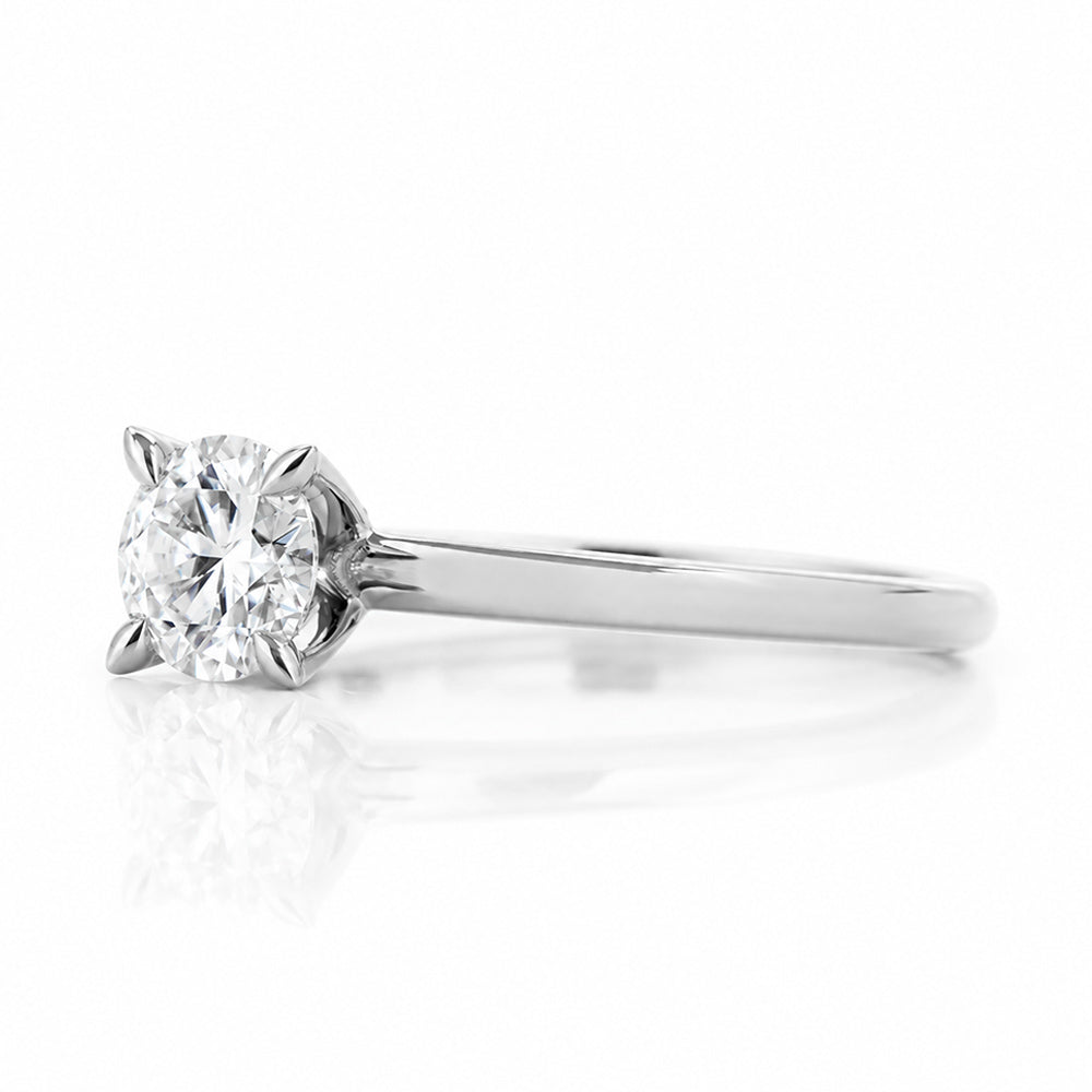 The 4 Claw Brilliant cut Lab Diamond Engagement Ring - 0.50ct - Victoria's Jewellery