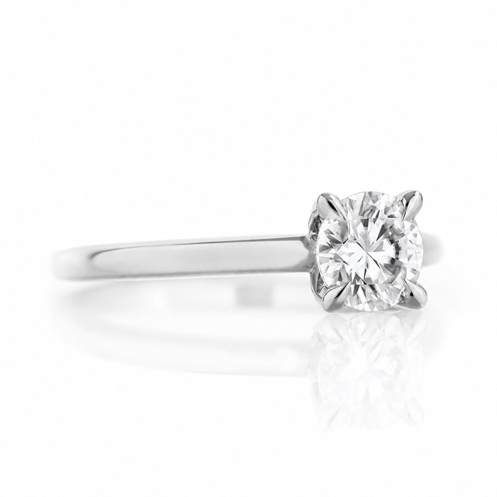 The 4 Claw Brilliant cut Lab Diamond Engagement Ring - 0.50ct - Victoria's Jewellery