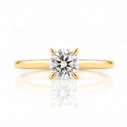 The 4 Claw Brilliant cut Lab Diamond Engagement Ring - 0.50ct - Victoria's Jewellery