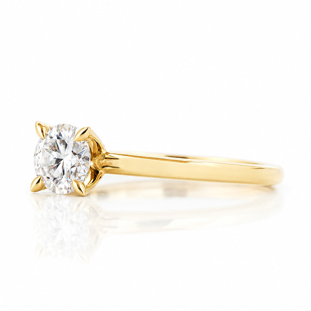 The 4 Claw Brilliant cut Lab Diamond Engagement Ring - 0.50ct - Victoria's Jewellery