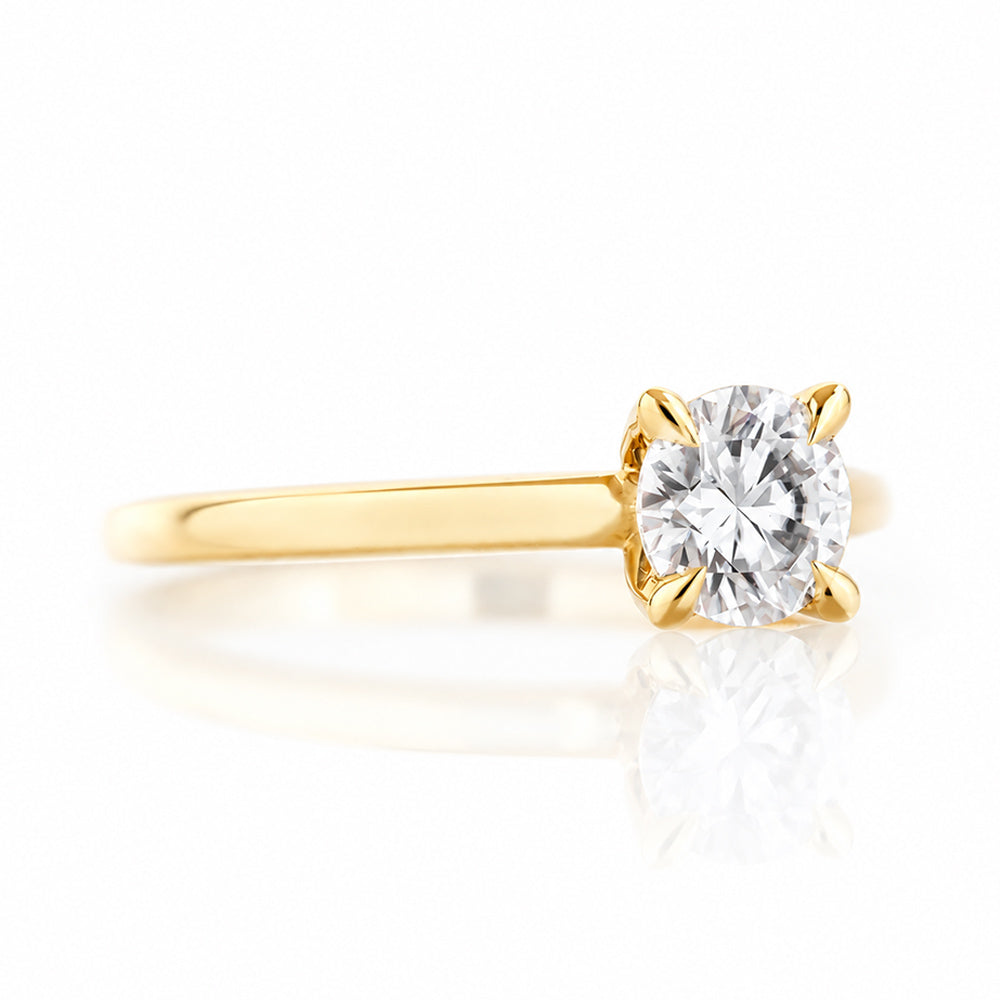 The 4 Claw Brilliant cut Lab Diamond Engagement Ring - 0.50ct - Victoria's Jewellery