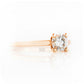 Round cut Lab Grown Diamond Solitaire Ring in Rose Gold - Victoria's Jewellery