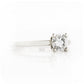 Round cut Lab Grown Diamond Solitaire Ring in White Gold - Victoria's Jewellery