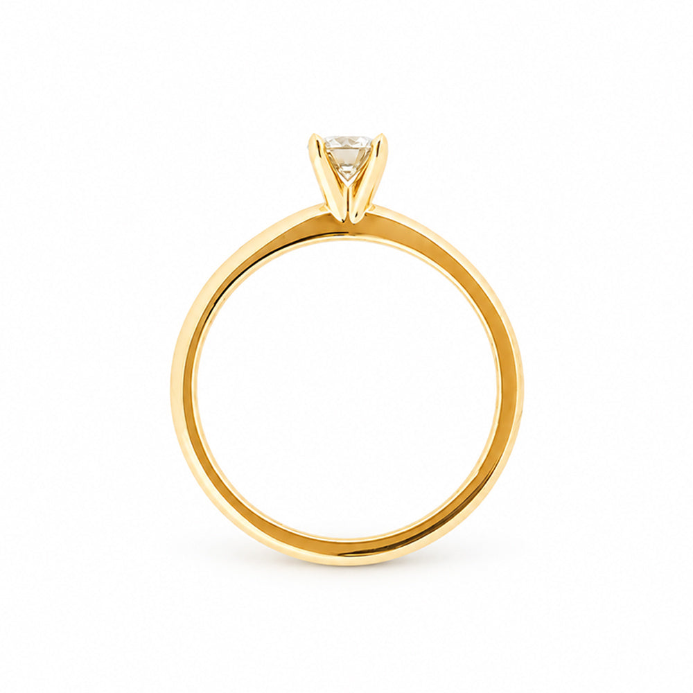 The 4 Claw Brilliant cut Lab Diamond Engagement Ring - 0.50ct - Victoria's Jewellery