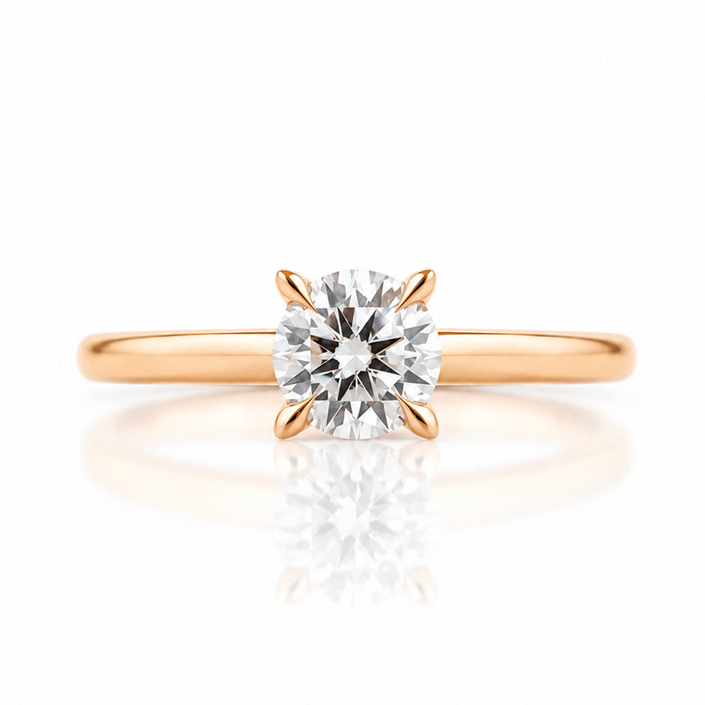 The 4 Claw Brilliant cut Lab Diamond Engagement Ring - 0.50ct - Victoria's Jewellery