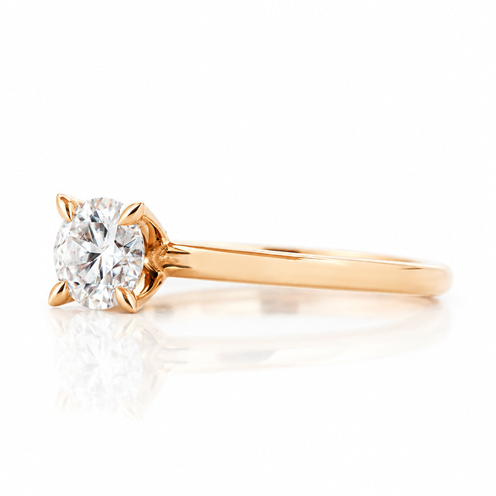 The 4 Claw Brilliant cut Lab Diamond Engagement Ring - 0.50ct - Victoria's Jewellery