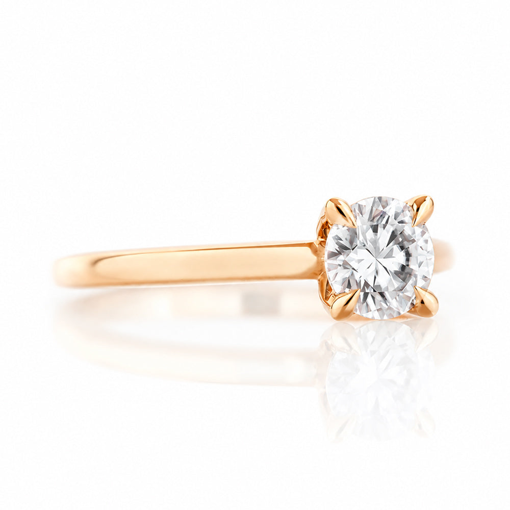 The 4 Claw Brilliant cut Lab Diamond Engagement Ring - 0.50ct - Victoria's Jewellery