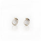 Round Brilliant cut Lab Diamond Stud Earrings in White Gold - Victoria's Jewellery