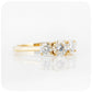 Brilliant cut Lab Grown Diamond Trilogy Engagement Ring - Victoria's Jewellery