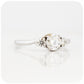 Brilliant cut Lab Grown Diamond Trilogy Style Engagement Ring - Victoria's Jewellery